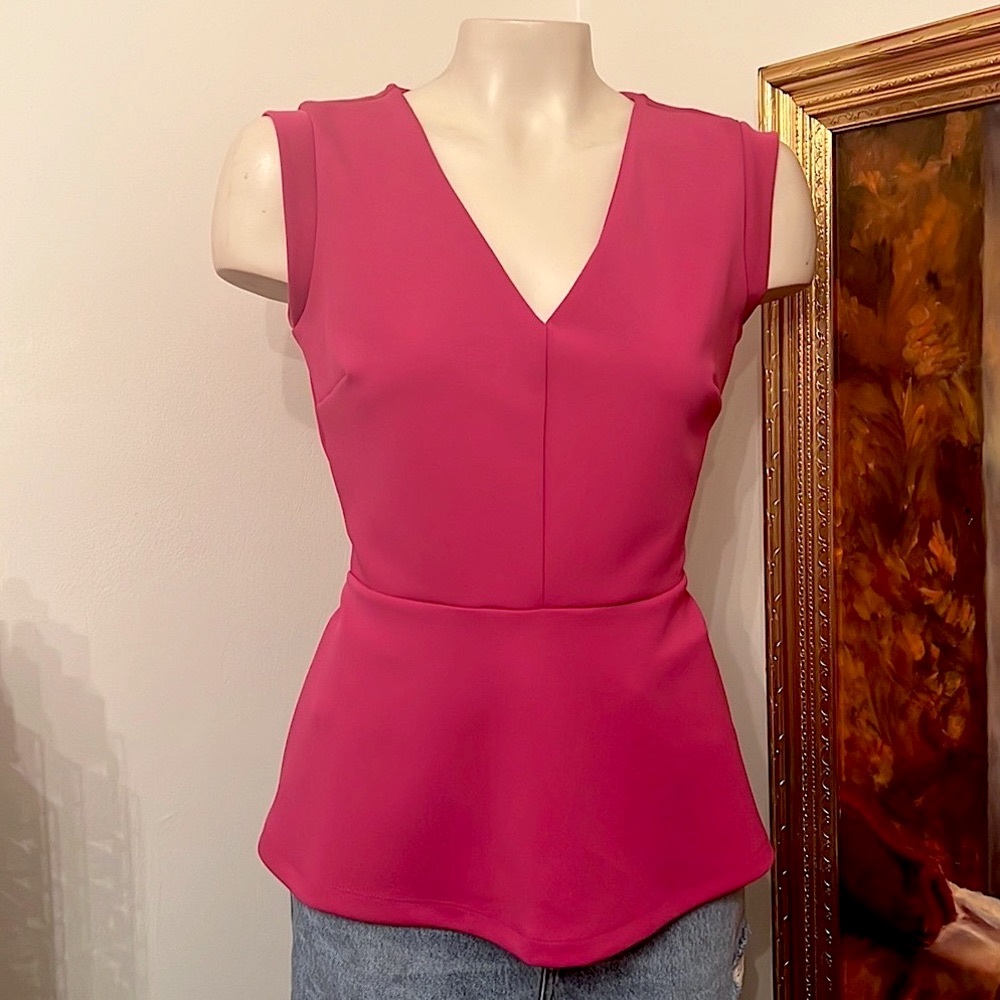 Worthington Pink Peplum Top